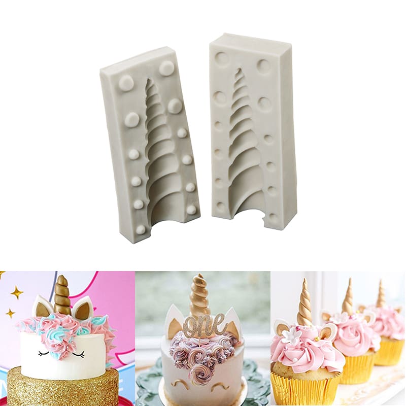 Molde Fondant Cuerno Unicornio3