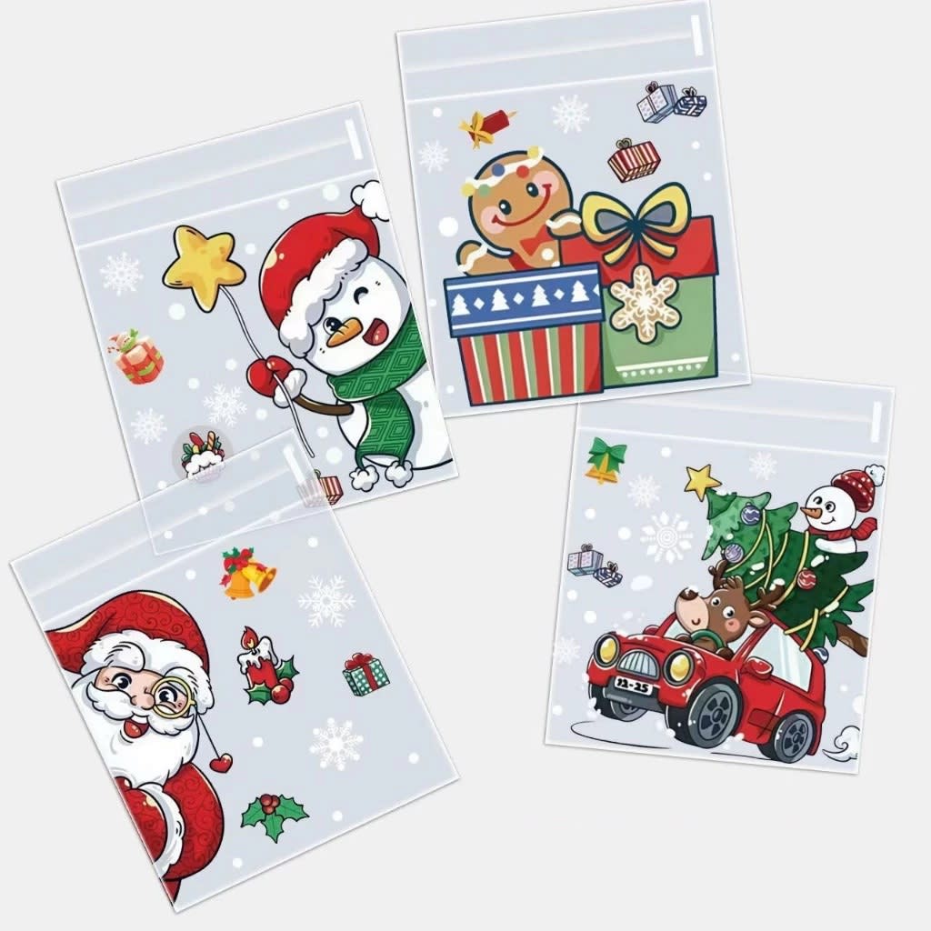 Bolsa Celofán Navidad N°3 10x10 con Adhesivo - 100 Unidades5