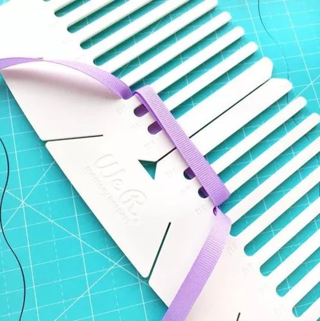 Herramienta Peine para crear Lazos Moños Plástico7