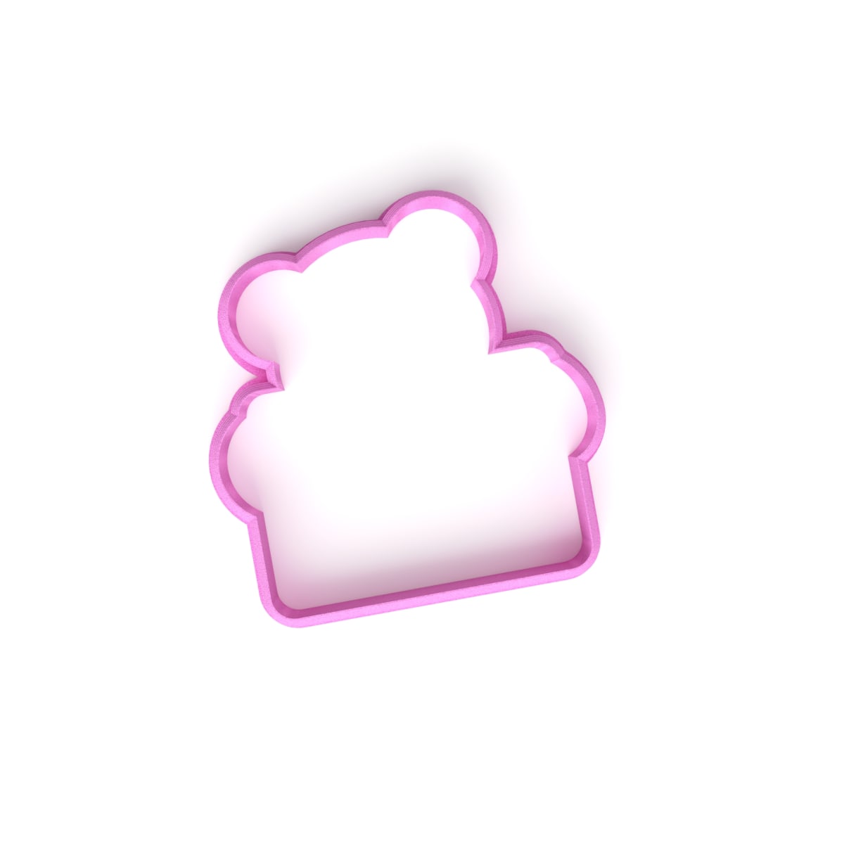 Cortador Oso Carta N°5 Plástico2