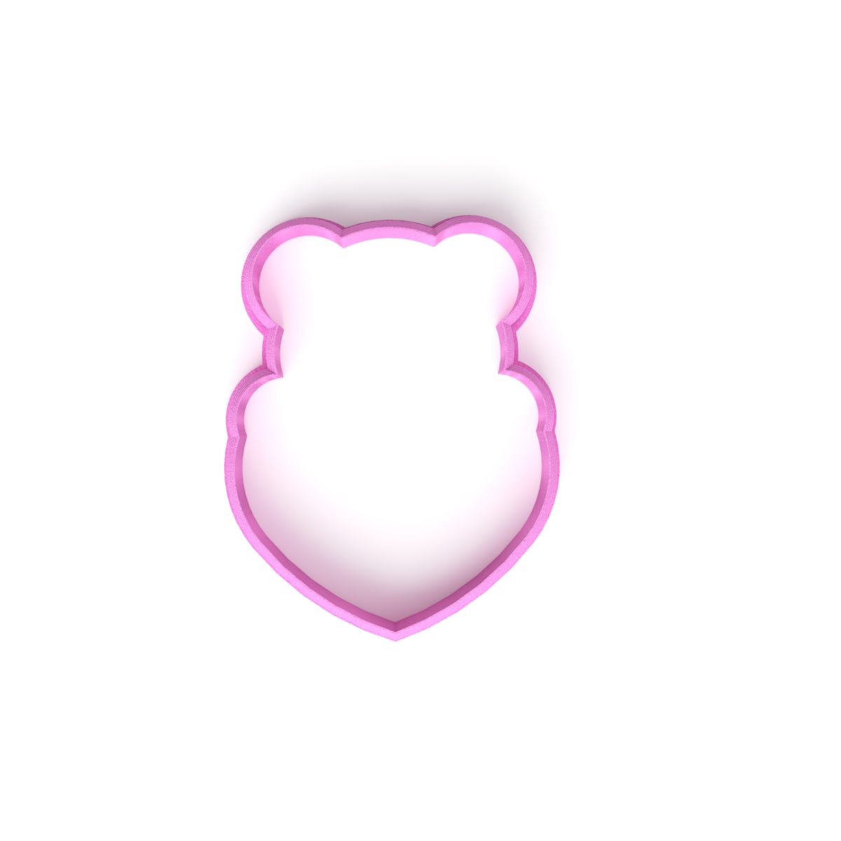 Cortador Oso Corazón N°6 Plástico2