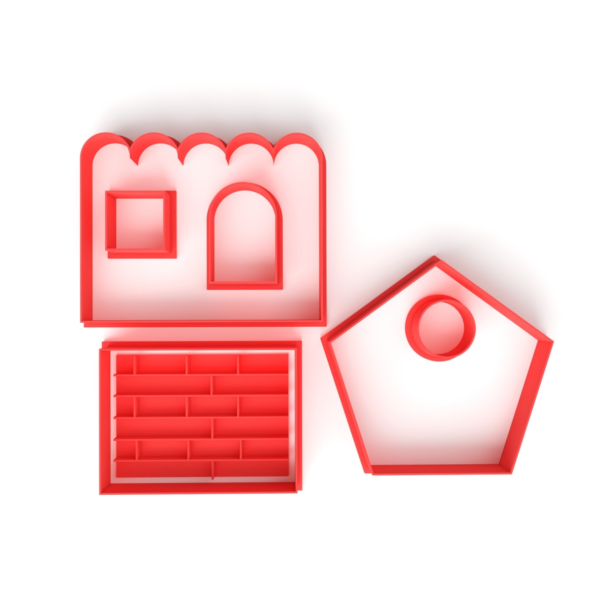 Set Cortador Casa Jengibre Mini 7 Piezas Plástico5