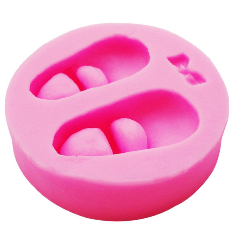 Molde Fondant Zapatito Bebé Silicona 12