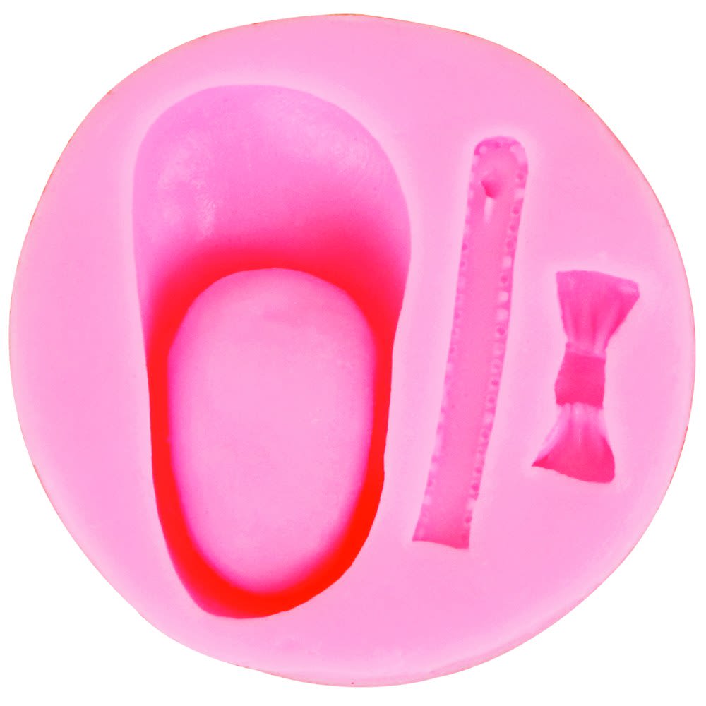 Molde Fondant Zapatito Bebé 2 Silicona2