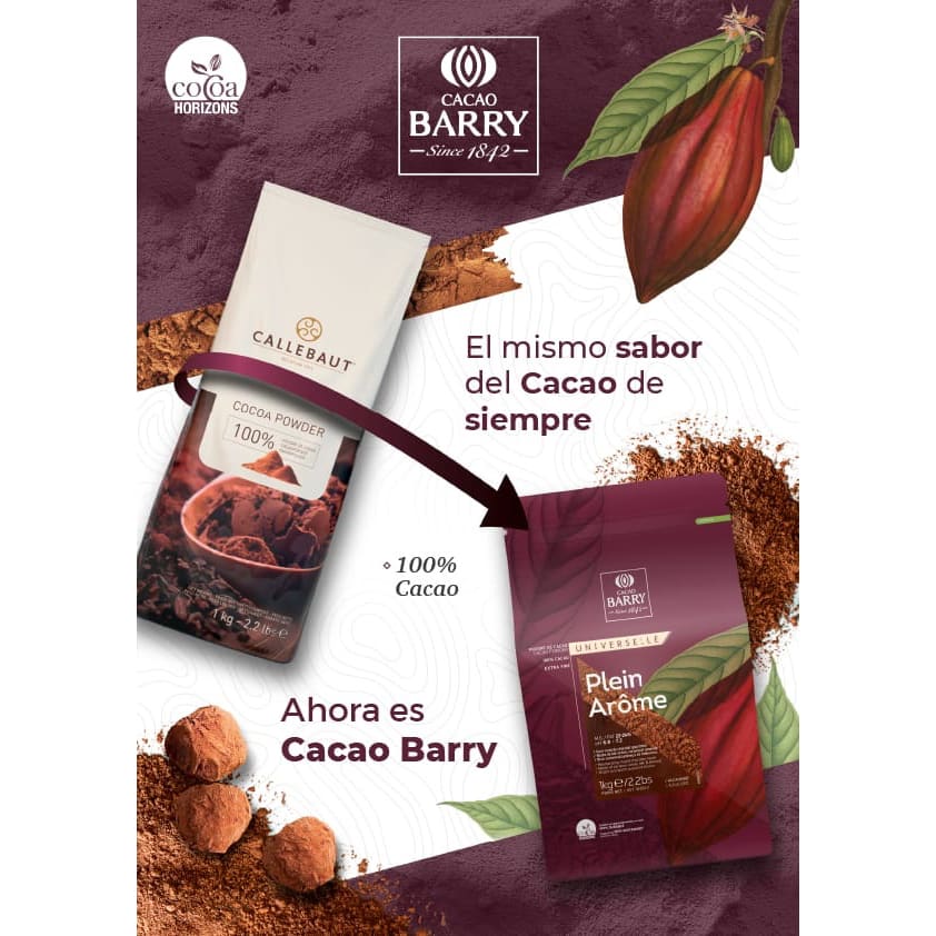 Cacao en Polvo Plein Arome Barry 1 Kg. | TiendaDulce.cl
