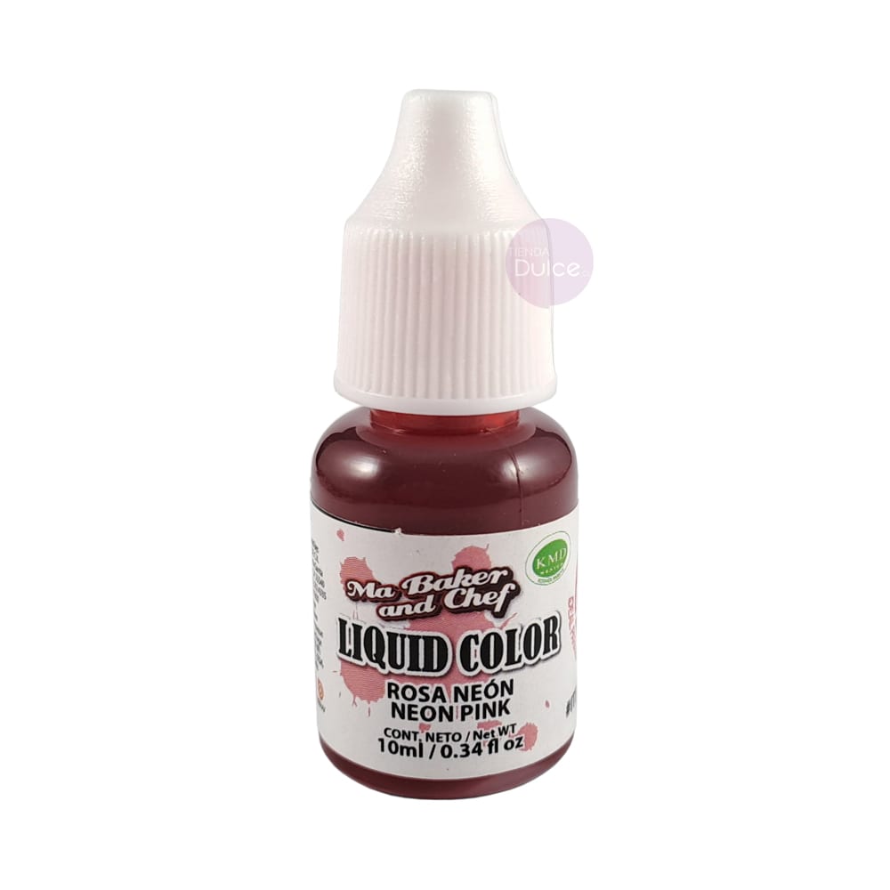 Colorante Liquid Color Rosa Neón Ma Baker and Chef 10 ml. 10 ml.