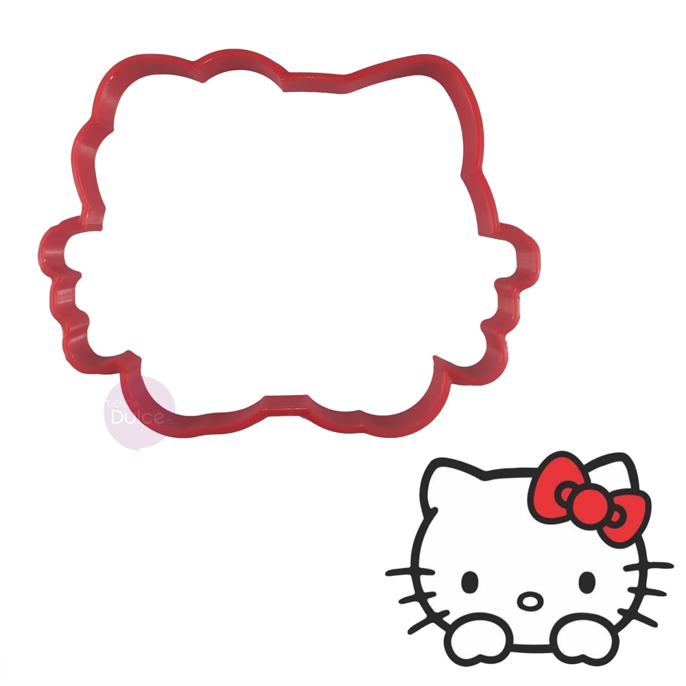 Cortador Plástico Kitty Cara Plástico