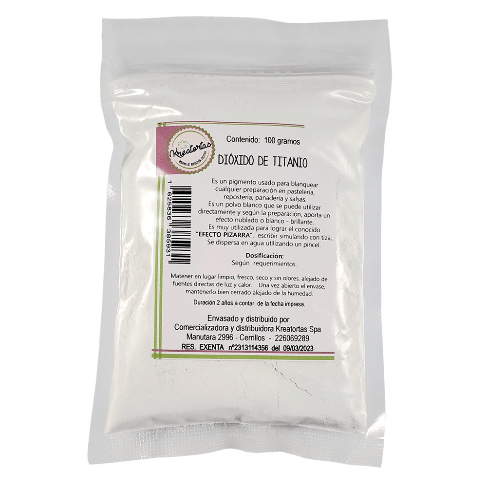 Dióxido de Titanio 100 gr. Kreatortas 100 gr.