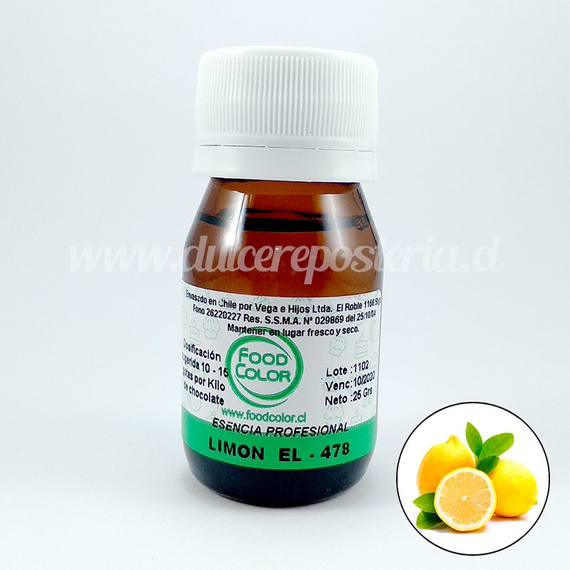 Esencia Food Color 25 gr. Limón 25 gr.