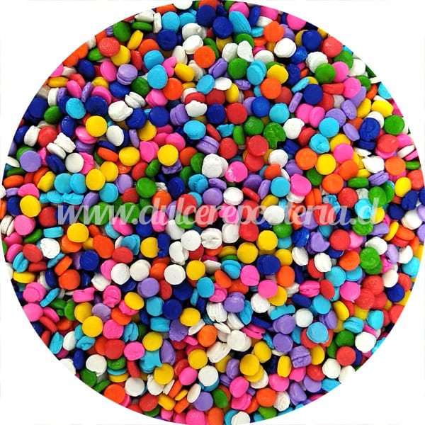 Decoración Grana Circulo Multicolor 100 gr. .