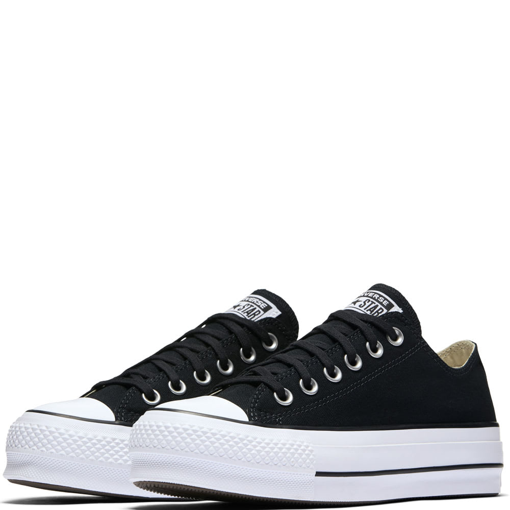 Comprar Deportiva baja plataforma Chuck Taylor All Star Platform Canvas Low  Top negro Converse online