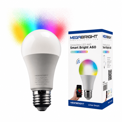 Ampolleta Led Smart bright A60 10w E-27 Megabright1