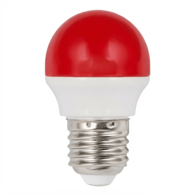 Ampolleta Led G45 2w roja Mini Globo E-271