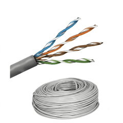 Cable UTP cat. 5E s/ mensajero gris (por Metro)