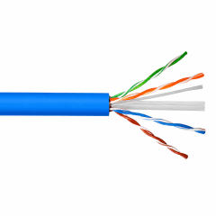 Cable UTP cat. 6E azul 100% CU libre halogeno