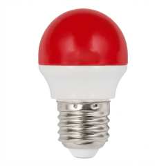 Ampolleta Led G45 2w roja Mini Globo E-27