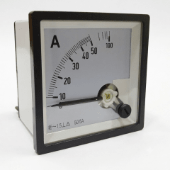 Amperimetro Panel analogo 96x96mm 0 a 50A