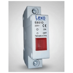 LUZ PILOTO A RIEL DIN 220Vac ROJA Lexo