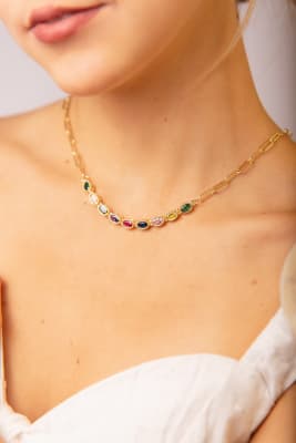 Collar Flor Rainbow