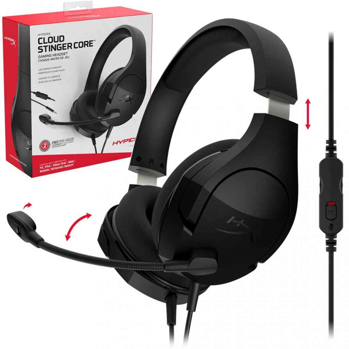 AURICULAR GAMER HYPERX CLOUD STINGER CORE (PC) HX-HSCSC2-BK/WW | NTPeru