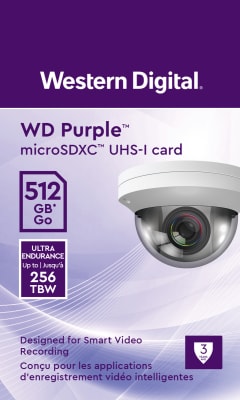 MEMORIA MICROSDXC WD PURPLE 512 GB (WDD512G1P0C) (NT15)
