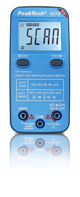 MULTIMETRO DIGITAL PEAKTECH INTELIGENTE P1073 4000 COUNTS 600V AC/DC - 10A AC/DC (P1073)1