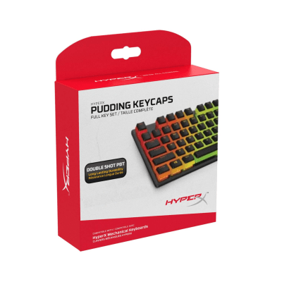 JUEGO DE TECLAS HYPERX PUDDING KEYCAPS PARA TECLADOS MECÁNICOS (HKCPXA-BK-LA/G) ESPAñOL