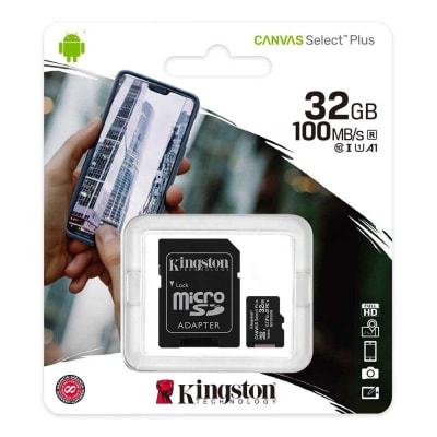 MEMORIA MICRO SD KINGSTON 32GB C/ CARD ADAPTADOR (SDCS2/32GB)