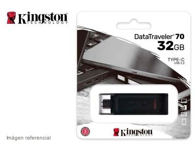 MEMORIA USB-C 3.2 32GB KINGSTON DATATRAVELER 70 (DT70/32GB)4