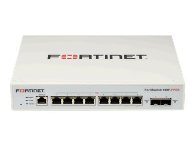 FORTISWITCH-108F-FPOE L2+ MANAGEMENT SWITCH WITH 8XGE + 2XSFP (FS-108F-FPOE) (NT9)