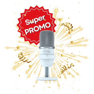 MICROFONO HYPERX SOLOCAST BLANCO (519T2AA)