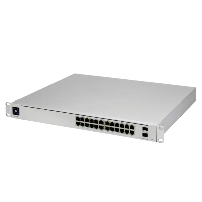 SWITCH UNIFI UBIQUITI USW-24 CONMUTADOR GESTIONADO 24 X 10/100/1000 + 2 X GIGABIT SFP (USW-24) (NT3)1