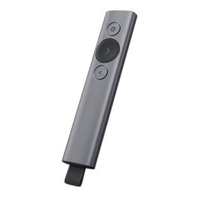 PUNTERO LOGITECH SPOTLIGHT PRESENTADOR GRIS (910-005216)