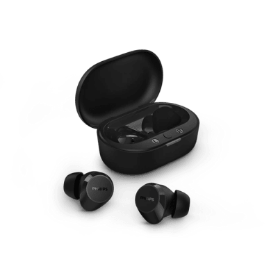AUDÍFONOS INALÁMBRICOS PHILIPS CON MICROF. USB-C TACTIL BLACK (TAT1209BK) (NT8)