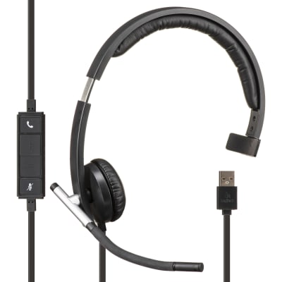 AURICULAR LOGITECH B2B H650E USB MONO BLACK (981-000513) (NT8)