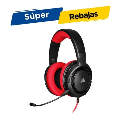 AURICULAR CORSAIR ESTEREO HS35 RED (CA-9011198-NA)