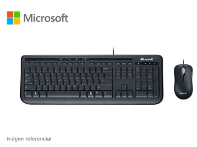 KIT TECLADO MICROSOFT DESKTOP 600 RETAIL CABLEADO (APB-00004)