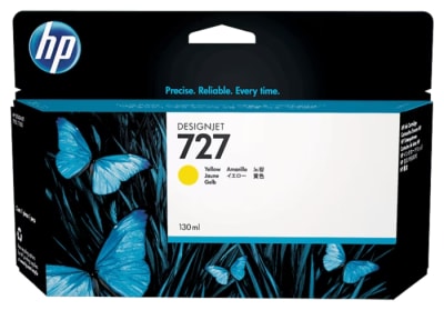 CARTUCHO DE TINTA HP 727A AMARILLO DESIGNJET 130ML (B3P21A) (NT18)