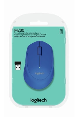 MOUSE LOGITECH M280 WIRELESS BLUE (910-004361)1