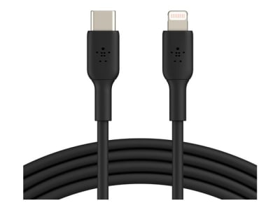 CABLE BOOSTCHARGE BELKIN USB-C TO LIGHTNING 1MTS BLACK (CAA003BT1MBK)