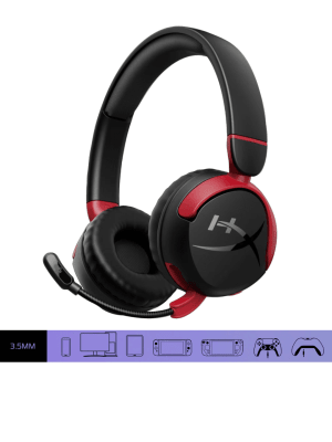 AURICULAR HYPERX CLOUD MINI GAMING BLACK INALAMBRICO (7G8F1AA) (NT3)