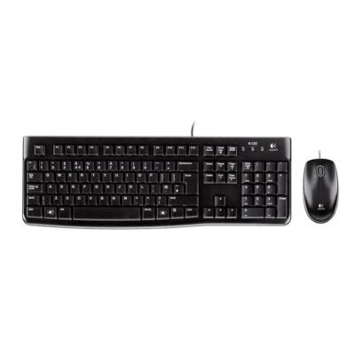 TECLADO LOGITECH + MOUSE MK120 USB SP BLACK (920-004428) (NT8)