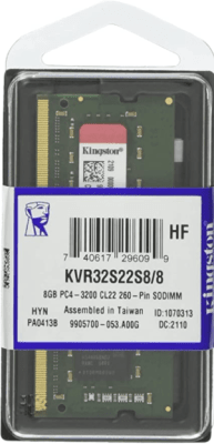 MEMORIA DDR4 8GB 3200 KINGSTON (KVR32S22S8/8) (NT4)