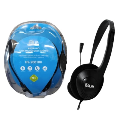 AURICULAR IBLUE HS-2001BK 3.5MM BLACK (HS-2001BK) (NT8)
