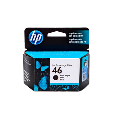 CARTUCHO DE TINTA HP 46 NEGRO (CZ637AL) (NT18)