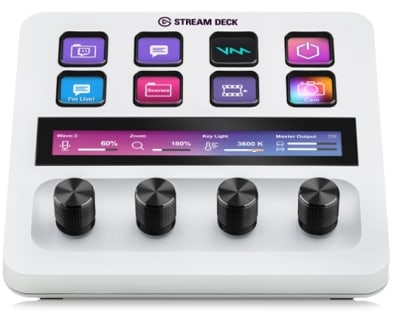 STREAM DECK EL GATO TECLAS PERSONALIZABLES WHITE EDITION (10GBD9911) (NT18)