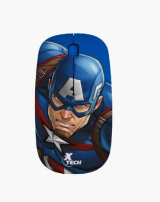 MOUSE INALAMBRICO XTECH EDICION CAPITAN AMÉRICA (XTM-M340CA)