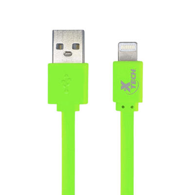 CABLE DE CARGA XTECH USB-A A LIGHTNING, VERDE, 1M (XTG-236)