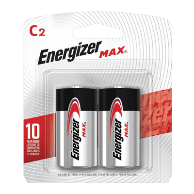PAR DE PILAS ALCALINAS ENERGIZER MAX TIPO C-2