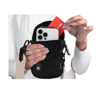 BOLSO KLIP XTREME ADA PHONE BAG NEGRO CON BEIGE (KCB-450)